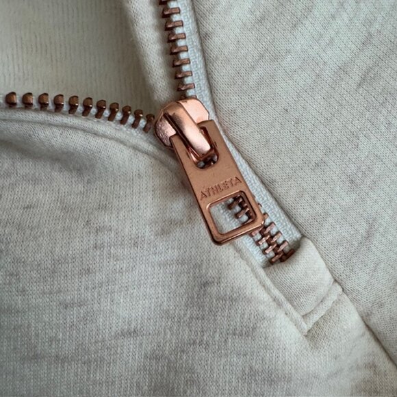 Athleta Cozy Karma Oatmeal Pullover Soft‎ Long Sleeve Sweatshirt New Size XS - Picture 2 of 6